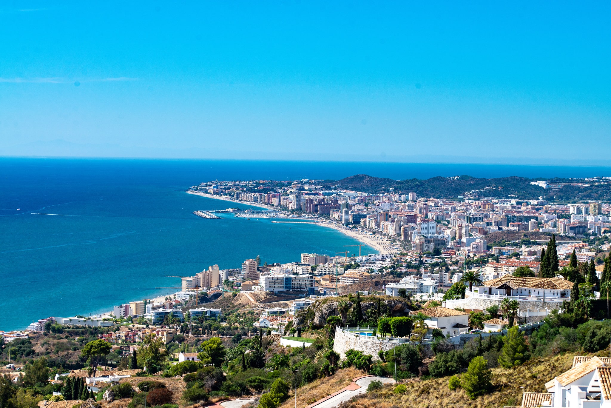 Vy över Benalmadena Costa